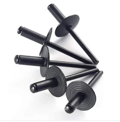 Black Large Flange Blind Rivets, Aluminum, Pop Rivets