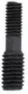 Blackened Full Tooth Double Headed Bolt M6*M6*28mm